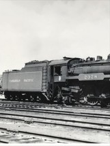 Canadian Pacific Railway CP #2328 4-6-2 Locomotive Railroad B&amp;W Photo Montreal - £9.59 GBP