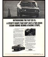 1973 HOT ROD Magazine Car Print Ad - Fiat 128 SL &quot;Sporty Coupe&quot; A5 - $174.64 MXN