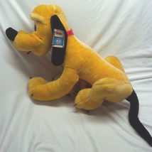 Vintage Disneyland Nice Large Pluto Dog 22&quot; Plush Stuffed Animal Toy W/ Tag - £31.65 GBP