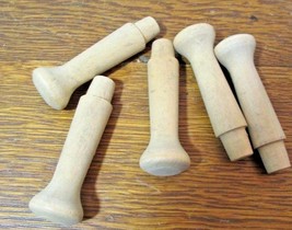 lot of 10 Wooden Ornate craft woodworking Mug Peg Finale 2 1/2&quot; CRAFT UNFINISHED - £10.79 GBP