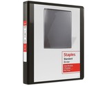 Staples Standard 1&quot; 3-Ring View Binders Black 12/Carton (26431CT) - $70.99