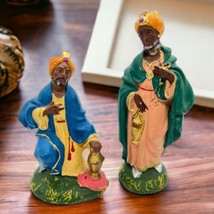 Vintage Nativity Paper Mache Italy Fontanini 2x Replacement Wise Men - Repaired - £10.90 GBP
