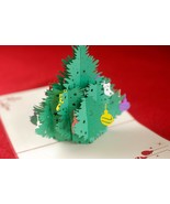 3D Pop Up Christmas Card, Paper Art, Holiday Card, Greeting Card, Christ... - £3.53 GBP