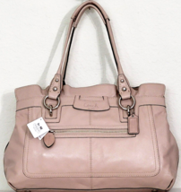 Coach Penelope Z20902 Shell Parchment Pink Leather Large Shopper Tote Bagnwt - £172.87 GBP