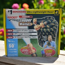 Pocket Hose Copper Bullet Expandable Garden Hose 50 FT Kink Free Richard... - $38.79