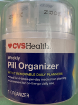 Weekly Pill Organizer ~ 7 Daily Pill Planners ~ 4 Times A Day Med Storag... - $14.73