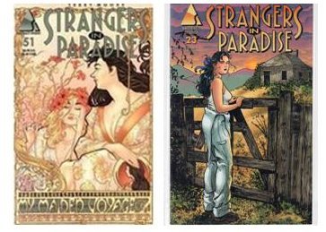 Strangers in Paradise  TWO GRAPHIC NOVELS  #23  VOLUME 2  &amp;   #51 (Jun 2... - $2.00