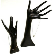 2 Black Hand Chain Ring Display Jewelry Showcase Stand - £33.90 GBP