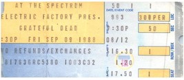 Grateful Dead Concert Ticket Stub Septembre 9 1988 Philadelphia - $51.41
