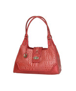 MC Handbags &quot;Cindy&quot; Leather Croco Embossed Rose Hobo Bag - NEW MARKDOWN! - £55.74 GBP