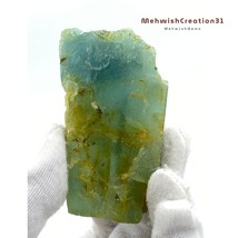 Raw Natural Indian Aquamarine Gem Set | Bulk Crystals Gift for Her March... - $64.00