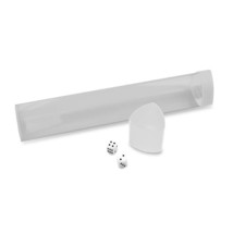 5 BCW Clear Tri-oval Playmat Tubes With 2 White Dice and Caps - $36.25
