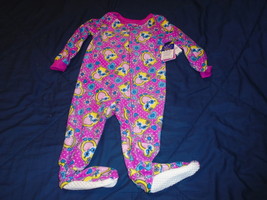New Blanket Sleeper Size 2T - Dark Pink w/Owls - Toddler Pajamas - £5.16 GBP