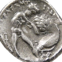 HERAKLES wrestling the Nemean Lion/Head ATHENA helmeted. Tarentum Silver Coin - £251.05 GBP