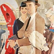 1958 American Airlines Travel Advertisement Aviation Airplanes Centerfol... - €25,73 EUR