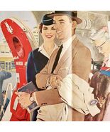 1958 American Airlines Travel Advertisement Aviation Airplanes Centerfol... - €25,73 EUR
