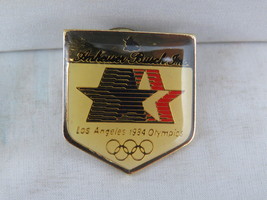 1984 Summer Olympic Games Sponsor Pin - Anheuser-Busch Inc - Celluloid Pin - $15.00
