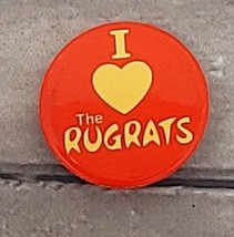 VTG &quot;I Love The Rugrats&quot; Pinback Button Canadian Children&#39;s Band 1980s Abramson - £8.15 GBP