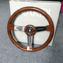 Nardi Style Wood 14inch Racing Car Steering Wheel High Quality Race Classic Car - £63.26 GBP