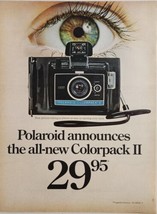 1969 Print Ad Polaroid Colorpack II Instant Cameras Easy as Opening Eyes - £14.85 GBP