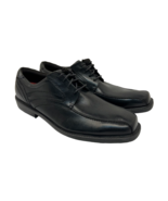 Rockport Men&#39;s Leader 2 Bike-Toe Dress Shoes A13010 Black Leather Size 1... - £45.66 GBP