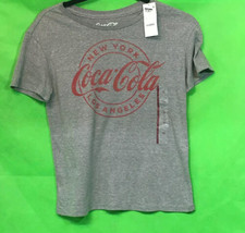 Women&#39;s Coca-Cola Short Sleeve Graphic T-Shirt - Heather Gray XS - £7.20 GBP