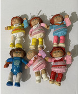 Vintage 1984 Cabbage Patch Kids Mini Dolls Lot of 6 Rare 3” PVC - £16.87 GBP