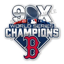 Boston Red Sox 9 Times World Series Champions  LARGE SIZE  Precision Cut Decal - £10.84 GBP+