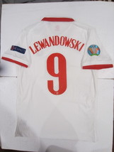 Robert Lewandowski Poland Euro 20/21 Match Slim White Home Soccer Jersey 2020-21 - £87.00 GBP