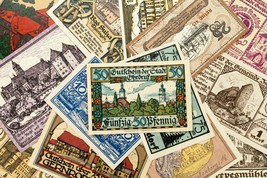 1920&#39;s Germany Notgeld (Emergency Money) 25pc - Berlgern, Caub, Wernigerode - £77.40 GBP