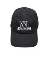 Milwaukee WI black baseball adjustable strapback hat cap - $19.63 CAD