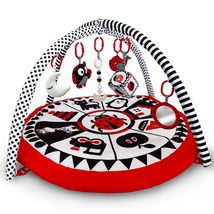 QUOKKA Padded Baby Mat for Floor Tummy Time - High Contrast Baby Kick and Play M - £40.35 GBP+