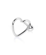 316L Stainless Steel Love Struck Heart Cartilage Earring - £10.56 GBP