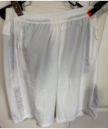 Hifeos White Mens M Drawstring Elastic Knee Length Shorts NEW - $20.31 CAD