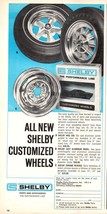 1968 Carroll Shelby Custom Wheels Parts Catalog Vintage Print Ad Mustang Art - £8.47 GBP