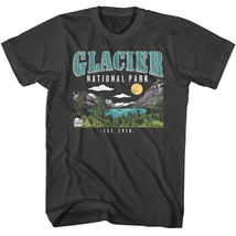 Glacier Park Swiftcurrent Lake Men&#39;s T Shirt Alsaka National Park - £19.04 GBP+