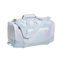 adidas Defender 4 Small Duffel Bag, Stone Wash White/Wonder Blue - $34.64