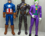 DC Comics Batma&#39;s Joker Super Villain Talon Captain America Hero 12&quot; Fig... - £15.65 GBP