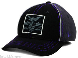 New York University NYU Violets Zephyr T- Storm NCAA Team 2Tone Flex Fit Cap Hat - £16.32 GBP