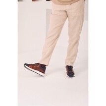 The Caesars Navy & Tan Leather Men Sneaker image 15