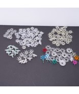 Lot 125+ Vintage Mid Century Christmas Light Bulb Cover Reflector Stars ... - $59.19