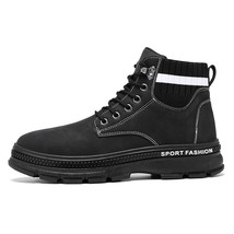 Autmn Footwear Retro Cowboy Boot for Men Botas De Trabajo Hombre Comfortable Cas - £48.21 GBP