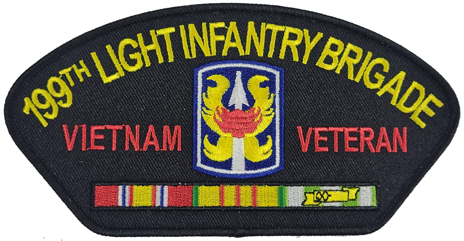 ARMY 199TH INFANTRY BRIGADE VIETNAM VETERAN  6" EMBROIDERED MILITARY PATCH - $29.99