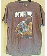 Men&#39;s Grey T-Shirt Notorious B.I.G. Rapper Biggie Smalls Size L by Brook... - $23.36