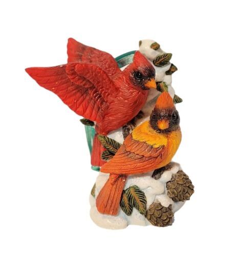 VTG The San Francisco Music Box Co. Winter Harmony Cardinal Birds Ornament READ - $29.99