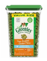 FELINE GREENIES Adult Natural Dental Care Cat Treats, Oven Roasted Chicken Flavo - $24.72