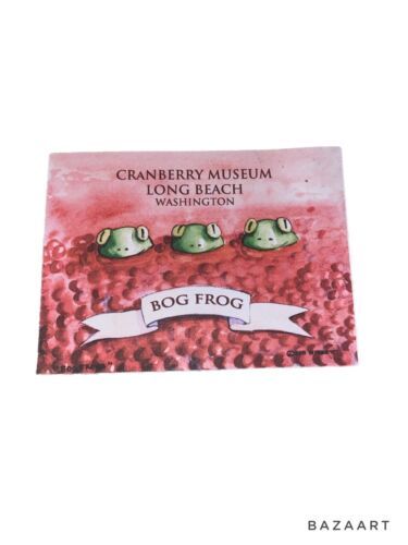 Primary image for Vtg Long Beach Washington Cranberry Museum Big Frog Fridge Magnet