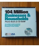 104 Million Businesses &amp; Households Phone Book on CD-Rom 4 Discs CD USA - £45.40 GBP