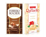  2x Ferrero Raffaello Rocher Chocolates Bar Milk White Coconut Almond 90... - $23.49