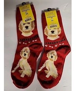 FOOZYS CANINE LABRADOODLE DOG PUPPY SOCKS DRESS CASUAL PET SOX UNISEX 2 PAIR NEW - $9.45